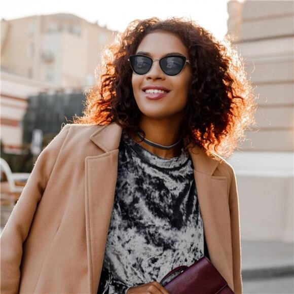 FAA\'N 2024 Retro Big Frame Cat Eye Polarized Sunglasses Women with Spring Hinge main image 5